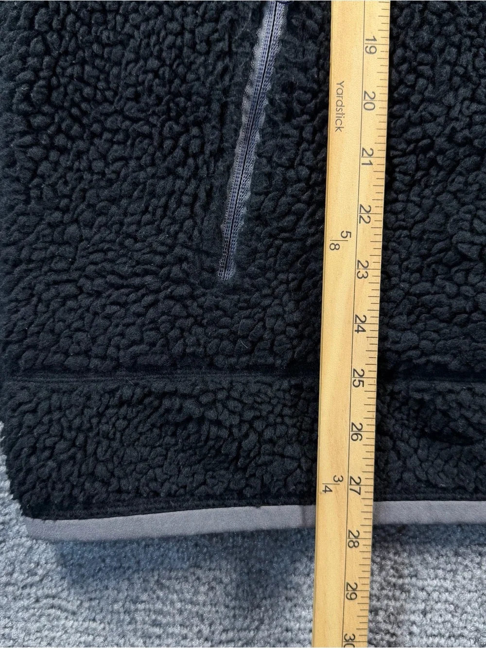 LL Bean Mountain Pile Fleece Sherpa Vest Outdoor Camp Men’s XL Black 502429